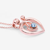 0.28 Carat Genuine Swiss Blue Topaz .925 Sterling Silver Pendant