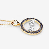 0.64 Carat Genuine Blue Sapphire .925 Sterling Silver Pendant