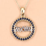 0.64 Carat Genuine Blue Sapphire .925 Sterling Silver Pendant