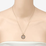 0.64 Carat Genuine Blue Sapphire .925 Sterling Silver Pendant