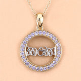 0.64 Carat Genuine Tanzanite .925 Sterling Silver Pendant