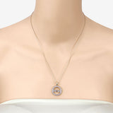 0.64 Carat Genuine Tanzanite .925 Sterling Silver Pendant
