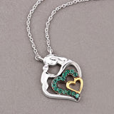 0.24 Carat Genuine Emerald .925 Sterling Silver Pendant