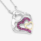 0.28 Carat Genuine Ruby .925 Sterling Silver Pendant