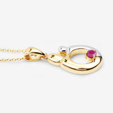0.20 Carat Genuine Ruby .925 Sterling Silver Pendant