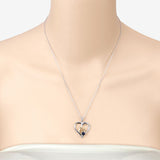 0.50 Carat Genuine Blue Sapphire .925 Sterling Silver Pendant