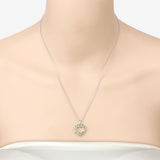 1.70 Carat Genuine Peridot .925 Sterling Silver Pendant