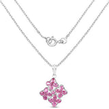 3.72 Carat Genuine Ruby .925 Sterling Silver Pendant