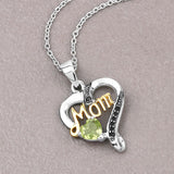 0.49 Carat Genuine Peridot and Black Spinel .925 Sterling Silver Pendant