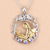 0.11 Carat Genuine Tanzanite .925 Sterling Silver Pendant
