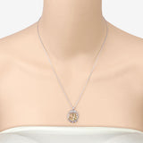 0.11 Carat Genuine Tanzanite .925 Sterling Silver Pendant