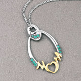 0.15 Carat Genuine Emerald .925 Sterling Silver Pendant