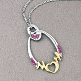0.18 Carat Genuine Ruby .925 Sterling Silver Pendant