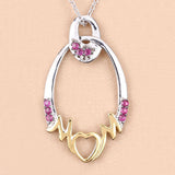 0.18 Carat Genuine Ruby .925 Sterling Silver Pendant