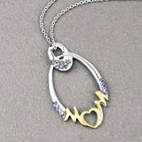 0.18 Carat Genuine Tanzanite .925 Sterling Silver Pendant