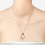 0.18 Carat Genuine Tanzanite .925 Sterling Silver Pendant