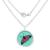 29.50 Carat Genuine Emerald .925 Sterling Silver Pendant