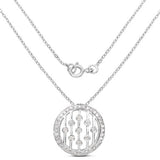 0.53 Carat Genuine White Diamond .925 Sterling Silver Pendant