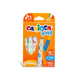 Carioca Washable Markers for Kids - 6 Pack Jumbo Markers for Toddlers, Non-Toxic Art Supplies, Safe Children's Drawing Markers
