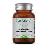 VeNatura SR Vitamin C 1000mg - Sustained Release, Vegan, Gluten-Free Immune Support Supplement, High Dose Vitamin C Tablets - 30 Count
