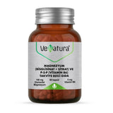 Venatura Magnesium (Bisglycinate & Citrate) and Vitamin B6 Supplement - 60 Capsules for Muscle Function and Energy