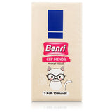 Benri Portable Pocket Tissues - 3-Layered Hygienic Handkerchiefs for Travel and On-the-Go Use