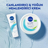 Nivea Soft: Jojoba Oil & Vitamin E Moisturizing Cream - Fast Absorbing Daily Skin Hydration, Face, Hand & Body, 2.54 fl oz