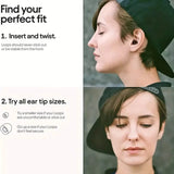 Pair of Super Soft, Reusable Silicone Ear Plugs