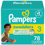 Pampers Baby Diapers - Swaddlers - Size 5, 132 Count, Ultra Absorbent Disposable Infant Diaper
