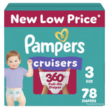 Pampers Diapers - Cruisers 360 - Size 5, 128 Count, Babyproof up to 100% Leakproof Pull-On Diaper