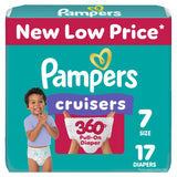 Pampers Diapers - Cruisers 360 - Size 5, 128 Count, Babyproof up to 100% Leakproof Pull-On Diaper