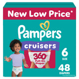 Pampers Diapers - Cruisers 360 - Size 5, 128 Count, Babyproof up to 100% Leakproof Pull-On Diaper