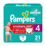 Pampers Diapers - Cruisers 360 - Size 5, 128 Count, Babyproof up to 100% Leakproof Pull-On Diaper