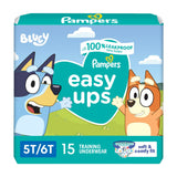 Pampers Training Pants - Easy Ups Boys & Girls Bluey - Size 3T-4T, 124 Count, Children's Potty Underwear (Packaging May Vary)