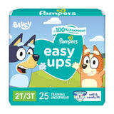 Pampers Training Pants - Easy Ups Boys & Girls Bluey - Size 3T-4T, 124 Count, Children's Potty Underwear (Packaging May Vary)