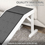 PawHut 60" Pet Ramp for Dogs & Cats, Non-Slip Carpet, Easy Access, White