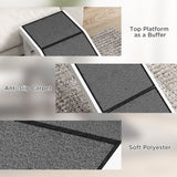 PawHut 60" Pet Ramp for Dogs & Cats, Non-Slip Carpet, Easy Access, White