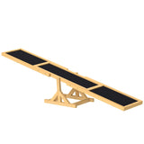 PawHut Wooden Dog Agility Seesaw for Training and Exercise, Yellow