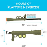 Paws & Pals Bazook - 9 Tennis Ball Launcher Gun with 2 Squeaky Balls