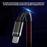 PBG 3-in-1 Cable Mesh/Nylon Braided HQ Multi Device Charging (Lightning, USB-C , Micro)