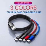 PBG 4-in-1 Cable 3A Nylon Braided