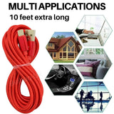 PBG 4 Port PD/USB Car Charger and 10Ft. Zebra Style Lightning Cable Bundle