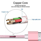 PBG XL 10Ft. Lightning Cable's Nylon Woven Protection