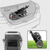 PCMOS WD602 17.5-Inch Heavy-Duty Electric Motorized Lightweight Wheelchair, 250LBS (SAK56491)