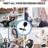 5Core Lavalier Microphone Clip On  Professional Grade 3.5mm Lapel Mic  Omnidirectional Lav Mic