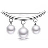 Pearl Fixed Collar Clip Charm Safety Pin