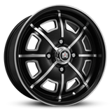 Pedrini | Satin Black Full Machined Face, Windows & Lip Edge