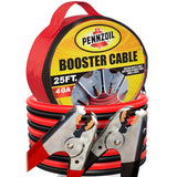 Pennzoil Jumper Cable 4 Gauge 25 Feet Heavy Duty Battery Booster with Travel Bag