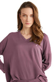 Penye Mood 9721 Women's Soft Knit Pajama Set in Pink