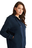 Penye Mood 9738 Women's Navy Pajama Set Comfort Fit